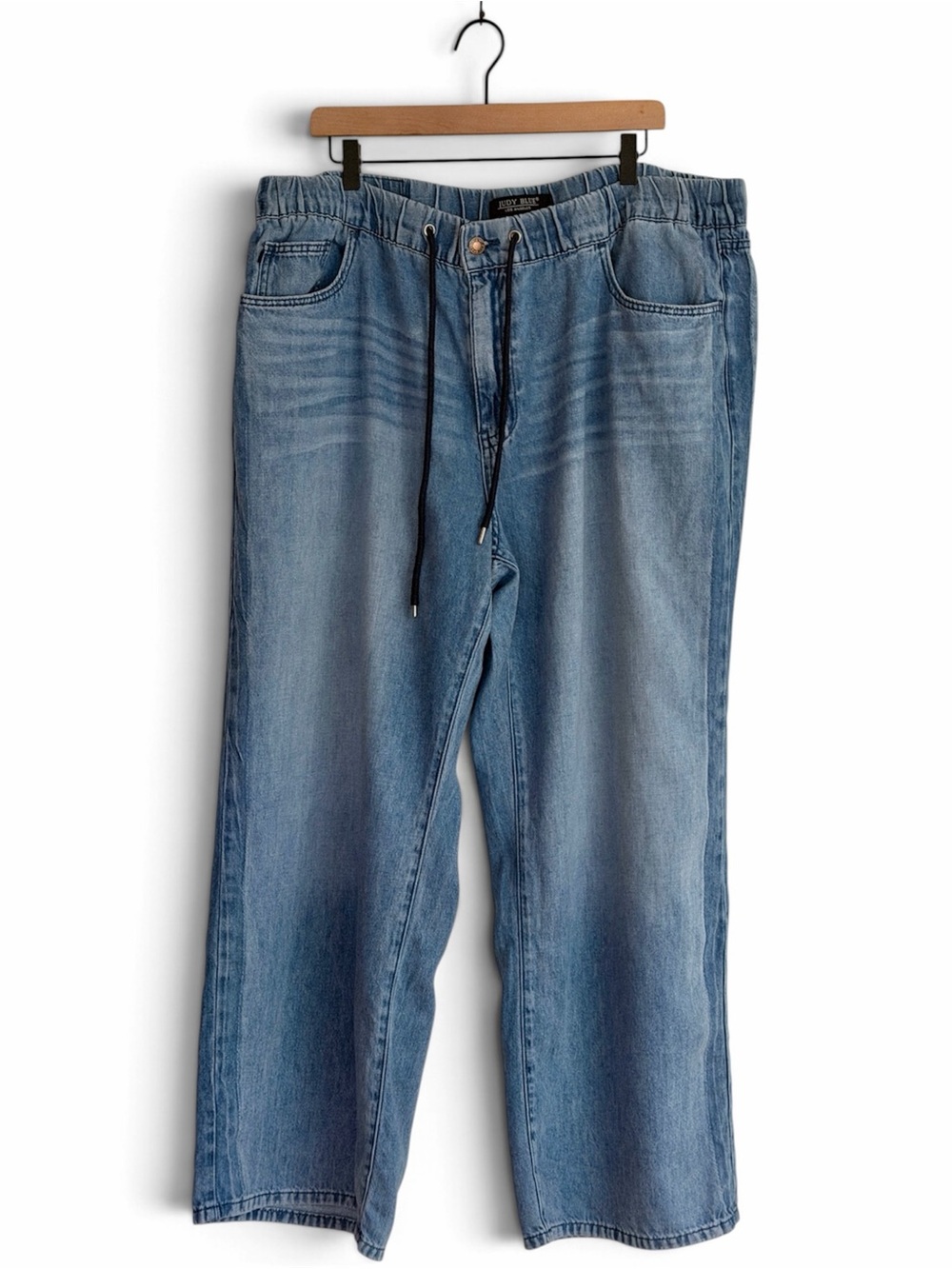 Judy Blue Wilhelmina High Waist Drawstring Wide Leg Jeans 18W